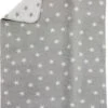 Alvi Babydecke Mit UV-Schutz, Baumwolle, Sterne Grau, 75 X 100 Cm -Heimtextilien Verkauf alvi babydecke mit uv schutz baumwolle sterne grau 75 x 100 cm