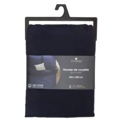 Bettdeckenbezug In Marineblau -Heimtextilien Verkauf atmosphera createur dinterieur bettdeckenbezug in marineblau 2