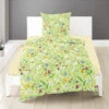 Renforcé-Bettwäsche-Set In Grün/ Bunt -Heimtextilien Verkauf bierbaum renforce bettwasche set in grun bunt