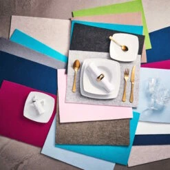 6x Tischset 33x45cm FELTO In Hellgrau -Heimtextilien Verkauf butlers 6x tischset 33x45cm felto in hellgrau 2