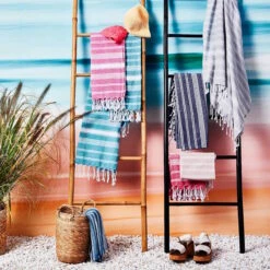 Hamamtuch L 170 X B 90cm SURFSIDE In Türkis 12 Hamamtuch L 170 X B 90cm SURFSIDE In Türkis -Heimtextilien Verkauf butlers hamamtuch l 170 x b 90cm surfside in turkis 4