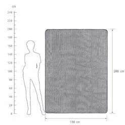 Picknickdecke L 150 X B 200cm WANDERLUST In Schwarz-Weiß -Heimtextilien Verkauf butlers picknickdecke l 150 x b 200cm wanderlust in schwarz weiss 3