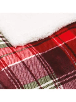 Cacharel Plaid "Sherpa" In Rot/ Bunt -Heimtextilien Verkauf cacharel plaid sherpa in rot bunt 2