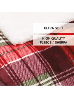 Cacharel Plaid "Sherpa" In Rot/ Bunt -Heimtextilien Verkauf cacharel plaid sherpa in rot bunt 3