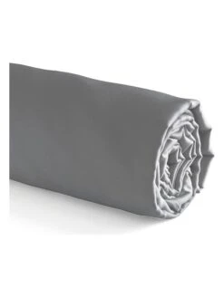 Cacharel Satin-Spannbettlaken "Uni" In Grau