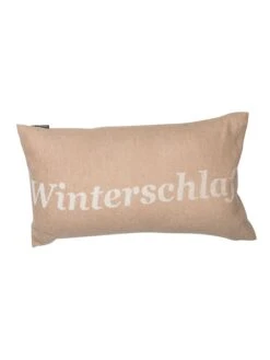 Kissenhülle "Winterschlaf" In Beige