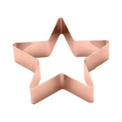 4 Er-Set Servietennring Im Stern-Design In Kupfer