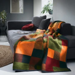 Wohndecke In Grün -Heimtextilien Verkauf erwin muller wohndecke in grun 3