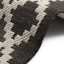 Flachgewebe Teppich Dawn Schwarz -Heimtextilien Verkauf freundin home collection flachgewebe teppich dawn schwarz 2