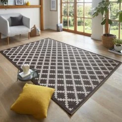 Flachgewebe Teppich Dawn Schwarz -Heimtextilien Verkauf freundin home collection flachgewebe teppich dawn schwarz 3