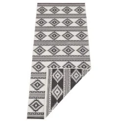 In- & Outdoor Wendeteppich Maple Schwarz Creme -Heimtextilien Verkauf freundin home collection in and outdoor wendeteppich maple schwarz creme 4