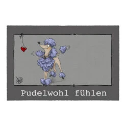 Fußmatte LEIPZIG "Pudelwohl" In Farbe Grau