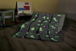 Kinderdecke GLOW Einhorn In Rosa -Heimtextilien Verkauf gmd living kinderdecke glow einhorn in rosa 2