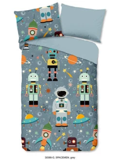 Bettwäsche-Set "Spaceman" In Grau -Heimtextilien Verkauf good morning bettwasche set spaceman in grau 2