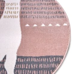 Kurzflor Kinderteppich Alpaka Dolly Rund Pastellrosa Grau -Heimtextilien Verkauf hanse home kurzflor kinderteppich alpaka dolly rund pastellrosa grau 3