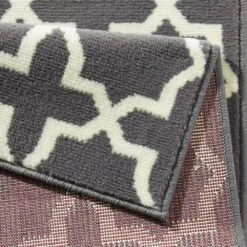 Kurzflor Teppich Läufer Glam Grau Creme -Heimtextilien Verkauf hanse home kurzflor teppich laufer glam grau creme 3