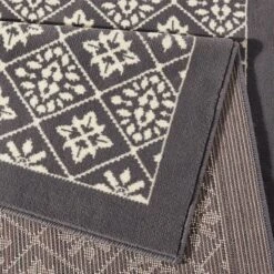 Kurzflor Teppich Tile Grau Creme -Heimtextilien Verkauf hanse home kurzflor teppich tile grau creme 2