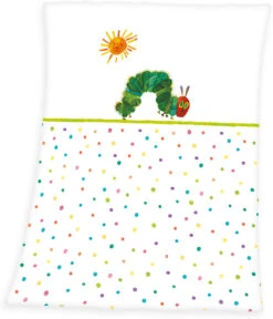 Herding Kuscheldecke Die Kleine Raupe Nimmersatt, 75 X 100 Cm