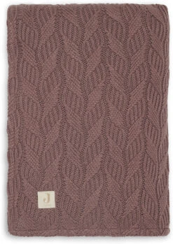 Jollein Decke 75 X 100 Cm Spring Knit Chestnut/coral Fleece