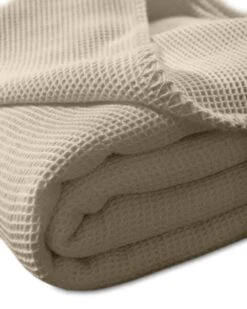 Wohndecke La Diva Waffelpique-Decke Qualität 91 In Natur