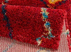 Hochflor Teppich Langflor Geometric Rot -Heimtextilien Verkauf mint rugs hochflor teppich langflor geometric rot 2
