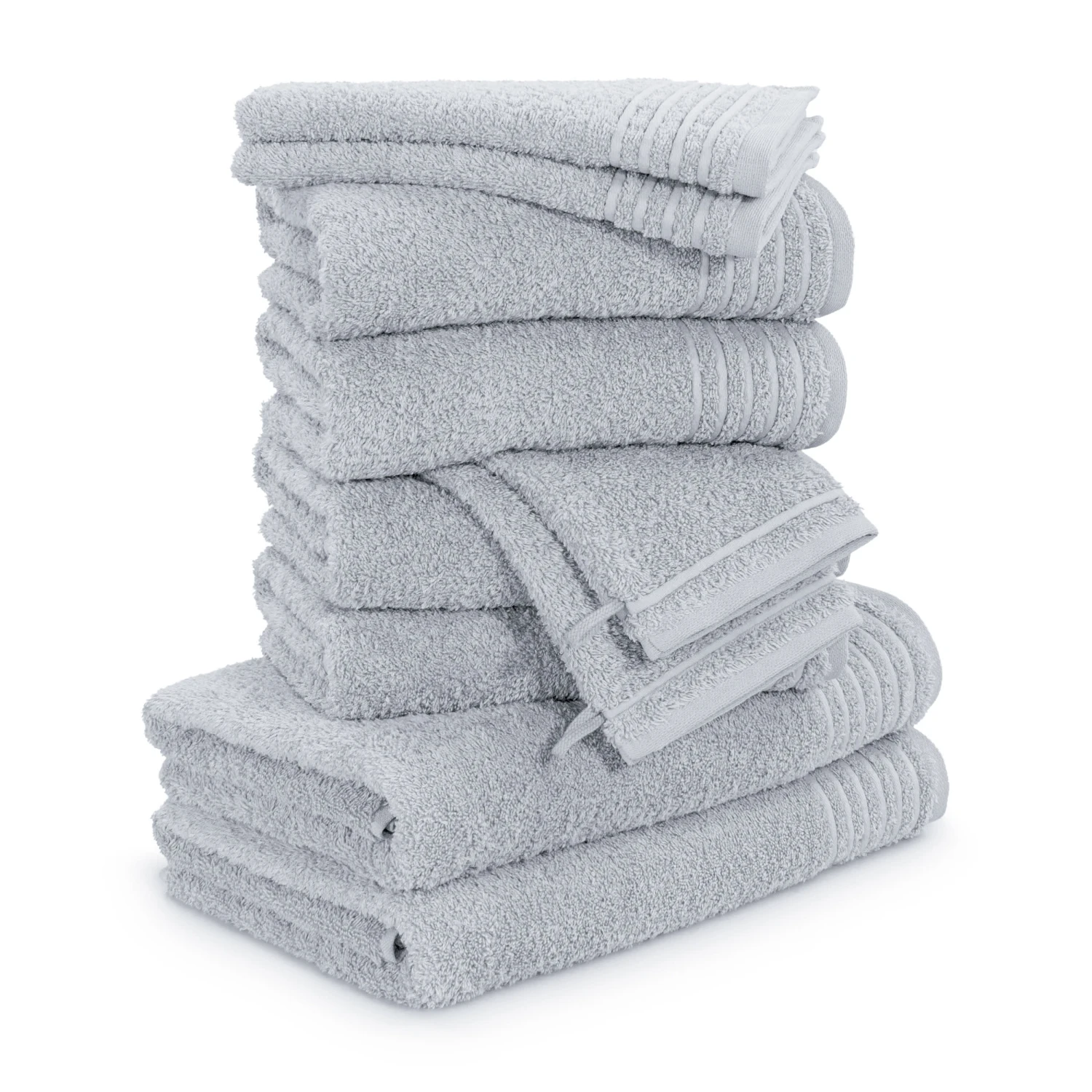 Handtuchset New Classic 10-TLG In Silver 3 Handtuchset New Classic 10-TLG In Silver