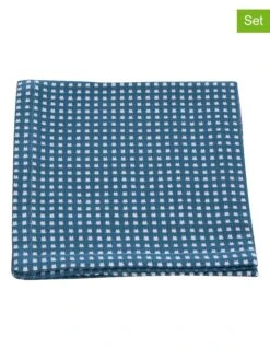2er-Set: Geschirrtücher "Elli" In Blau - (L)35 X (B)35 Cm