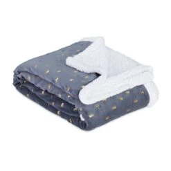 2x Kuscheldecke In Grau/ Weiß - (B)150 X (T)200 Cm -Heimtextilien Verkauf relaxdays 2x kuscheldecke in grau weiss b 150 x t 200 cm 5