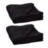 2x Kuscheldecke In Schwarz - (B)200 X (T)220 Cm -Heimtextilien Verkauf relaxdays 2x kuscheldecke in schwarz b 200 x t 220 cm