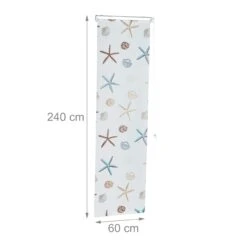 Duschrollo Ocean In Semitransparent - (L)240 X (B)60 Cm -Heimtextilien Verkauf relaxdays duschrollo ocean in semitransparent l 240 x b 60 cm 3