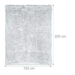 Felldecke In Weiß/ Grau - 150x200 Cm -Heimtextilien Verkauf relaxdays felldecke in weiss grau 150x200 cm 3