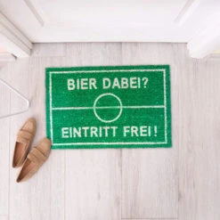 Fußmatte Bier In Grün - (B)60 X (T)40 Cm -Heimtextilien Verkauf relaxdays fussmatte bier in grun b 60 x t 40 cm 4