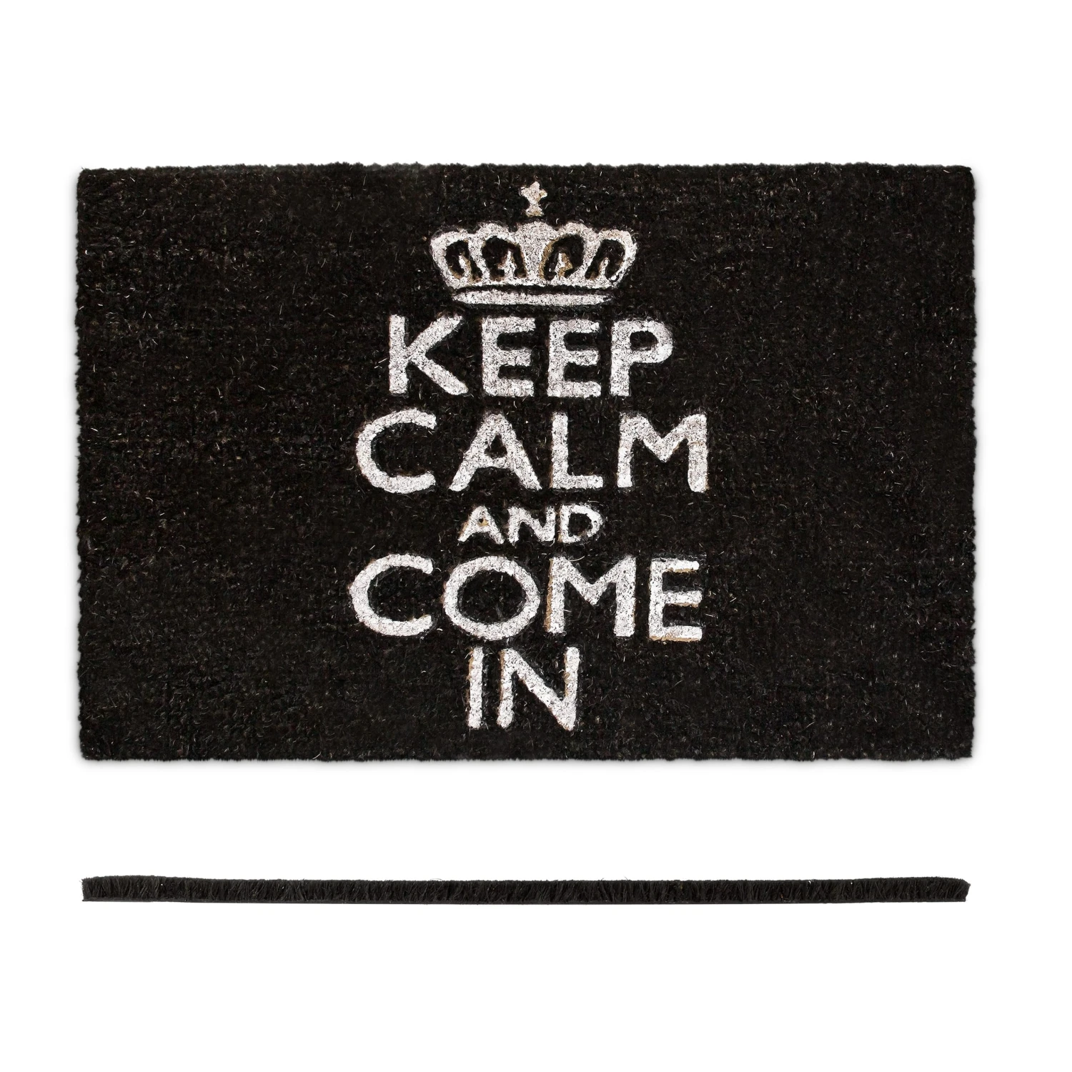 Fußmatte Keep Calm In Schwarz - (B)60 X (T)40 Cm 3 Fußmatte Keep Calm In Schwarz - (B)60 X (T)40 Cm