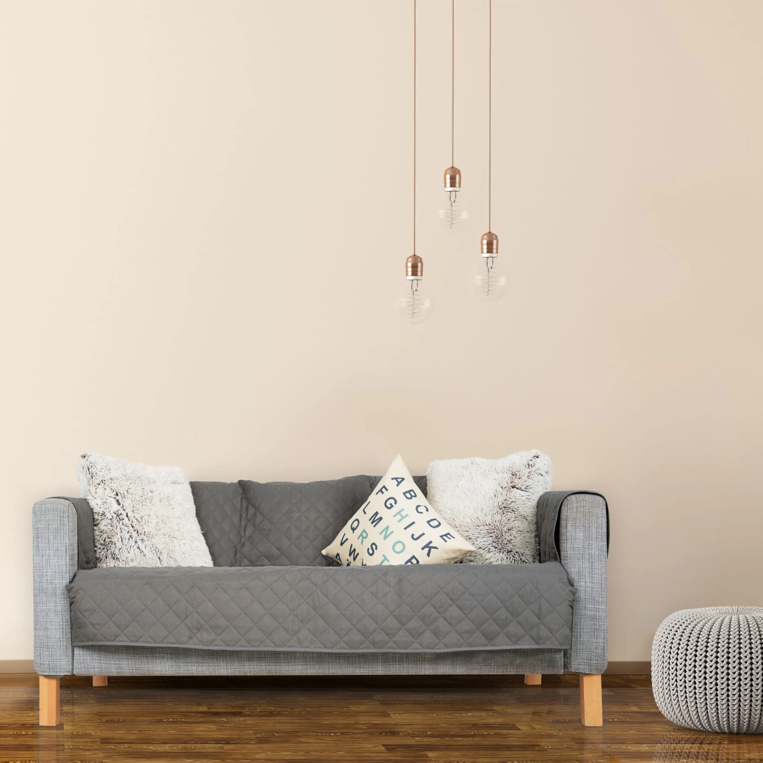 Sofaschoner 2 Sitzer In Grau 5 Sofaschoner 2 Sitzer In Grau – Bild 3