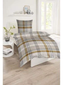 Schiesser Feinbiber-Bettwäsche-Set "Arno" In Beige -Heimtextilien Verkauf schiesser feinbiber bettwasche set arno in beige 1