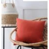 Kissen "Duo" In Rostrot - (L)40 X (B)40 Cm -Heimtextilien Verkauf stof france kissen duo in rostrot l 40 x b 40 cm