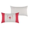 Kissen "Pauline" In Weiß/ Rot - (L)50 X (B)30 Cm -Heimtextilien Verkauf stof france kissen pauline in weiss rot l 50 x b 30 cm