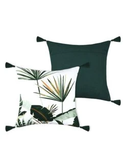 Kissen "Topiary" In Weiß/ Grün - (L)40 X (B)40 Cm -Heimtextilien Verkauf stof france kissen topiary in weiss grun l 40 x b 40 cm 2