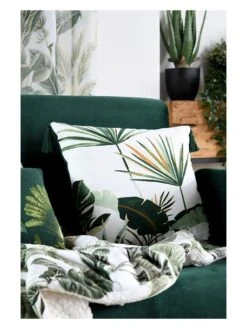 Kissen "Topiary" In Weiß/ Grün - (L)40 X (B)40 Cm