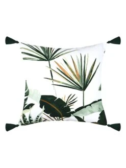 Kissen "Topiary" In Weiß/ Grün - (L)40 X (B)40 Cm -Heimtextilien Verkauf stof france kissen topiary in weiss grun l 40 x b 40 cm 3