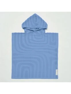 Badeponcho In Hellblau - (L)70 X (B)70 Cm