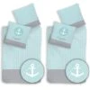 Bettwäsche-Set Biber "Anker Liegeplatz" In Mint / Grau (4-teilig) -Heimtextilien Verkauf traumhelden bettwasche set biber anker liegeplatz in mint grau 4 teilig