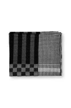 VTwonen Tischtuch "Table Cloth Square" In Schwarz / Weiß - (L) 150 X (B) 250cm -Heimtextilien Verkauf vtwonen tischtuch table cloth square in schwarz weiss l 150 x b 250cm 2