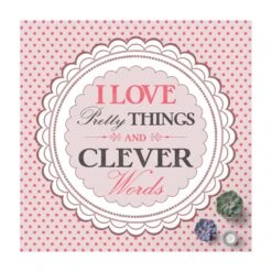 Vinyl-Teppich - No.KA17 I Love Pretty Things In Rosa
