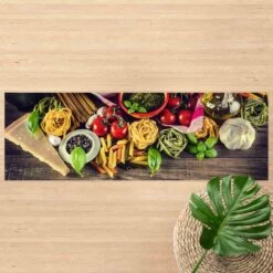 Vinyl-Teppich - Pasta In Bunt 11 Vinyl-Teppich - Pasta In Bunt -Heimtextilien Verkauf wallart vinyl teppich pasta in bunt 2