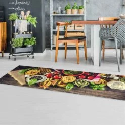 Vinyl-Teppich - Pasta In Bunt 12 Vinyl-Teppich - Pasta In Bunt -Heimtextilien Verkauf wallart vinyl teppich pasta in bunt 3