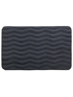 Wenko Badteppich Memory Foam Waves Dunkelgrau In Grau
